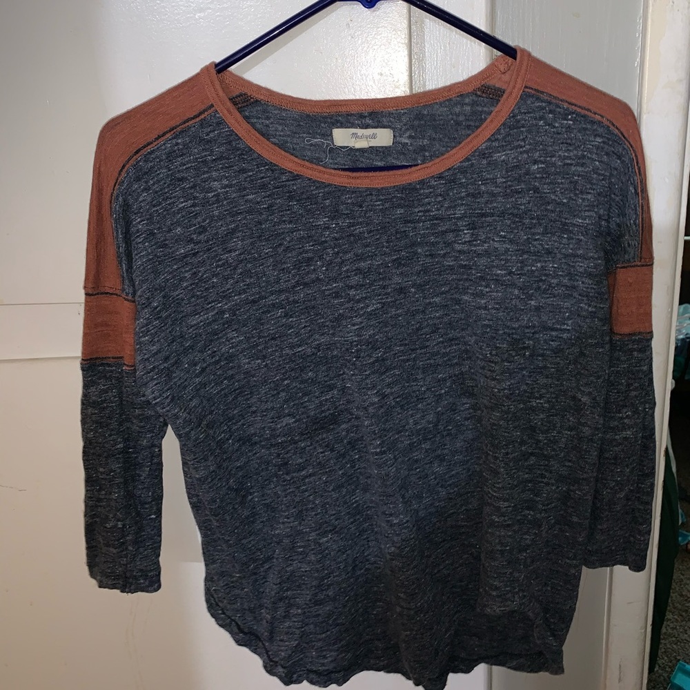 Madewell mid sleeve shirt